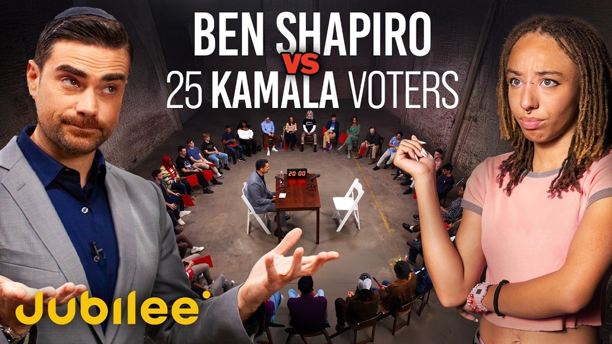 Ben Shapiro debates 25 Kamala Harris voters in Jubilee video