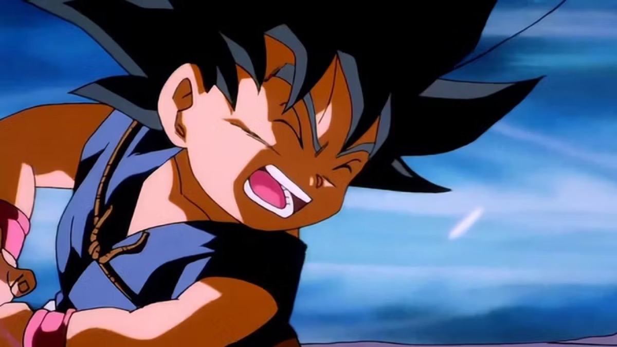 A young boy yells while charging an energy blast in "Dragon Ball: The Path to Power "