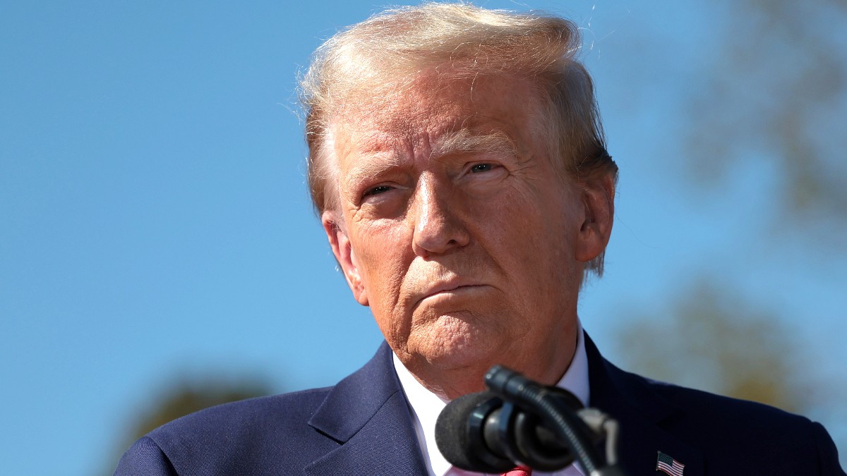 Donald Trump speaks to those affected by Hurricane Helene in Swannanoa, North Carolina