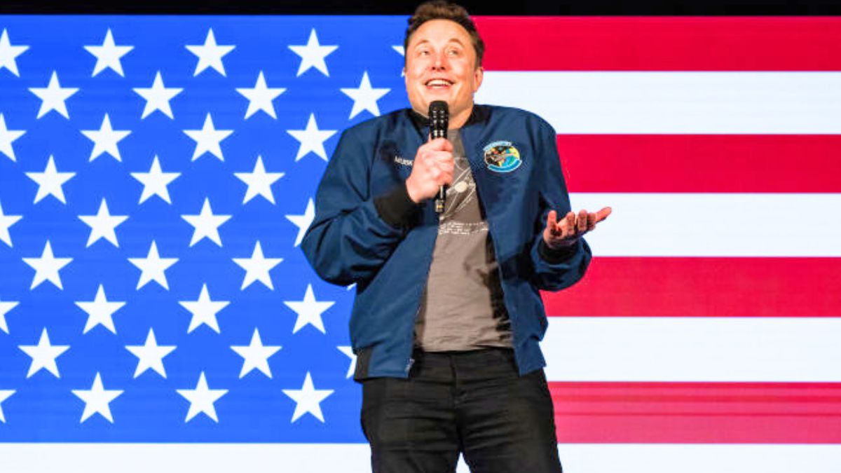 LANCASTER, PENNSYLVANIA - OCTOBER 26: SpaceX and Tesla founder Elon Musk speaks during an America PAC town hall on October 26, 2024 in Lancaster, Pennsylvania. Musk has donated more than $75 million to America PAC, which he co-founded with fellow Silicon Valley venture capitalists and tech businessmen to support Republican presidential nominee, former U.S. President Donald Trump. (Photo by Samuel Corum/Getty Images)