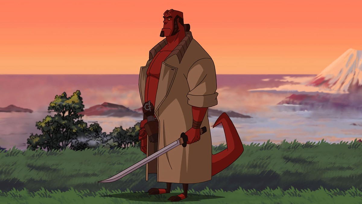 A still from Hellboy: Sword of Storms