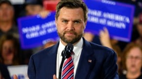 J. D. Vance at a rally in Erie, PA