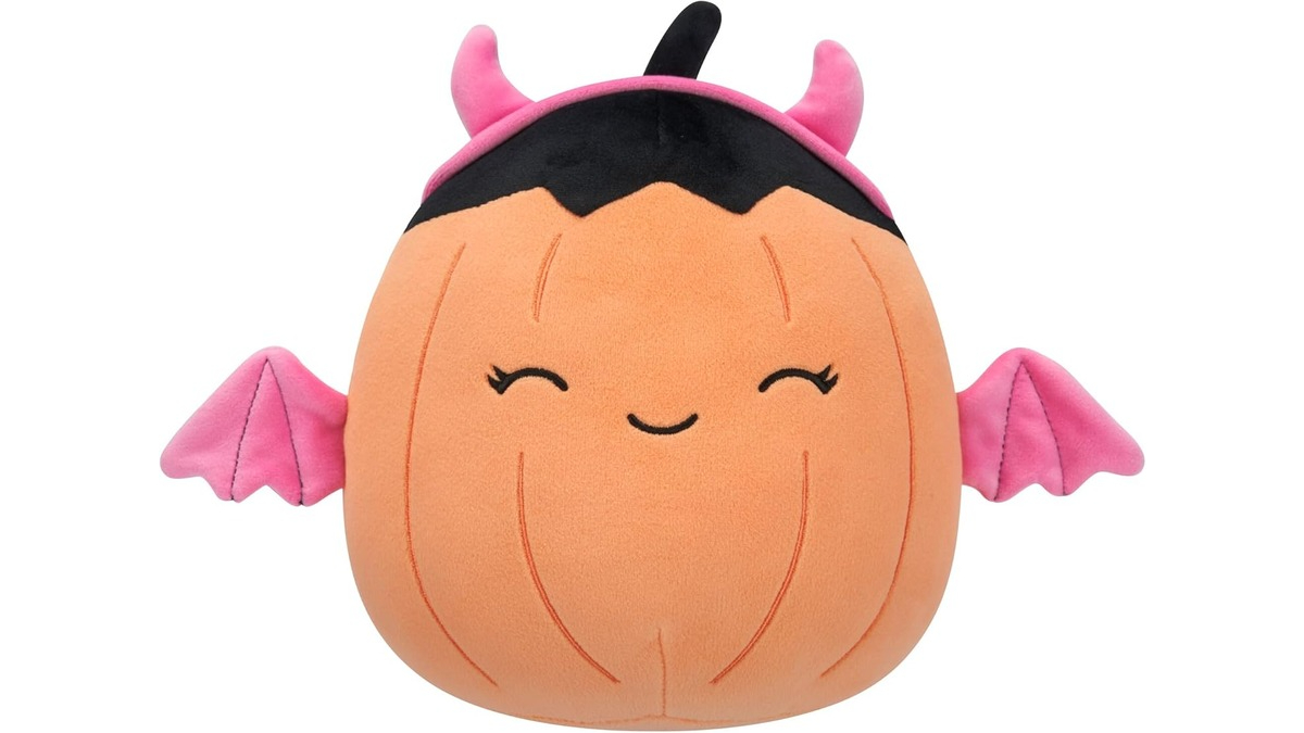 Halloween Margie Pumpkin in Pink Devil Costume Squishmallow