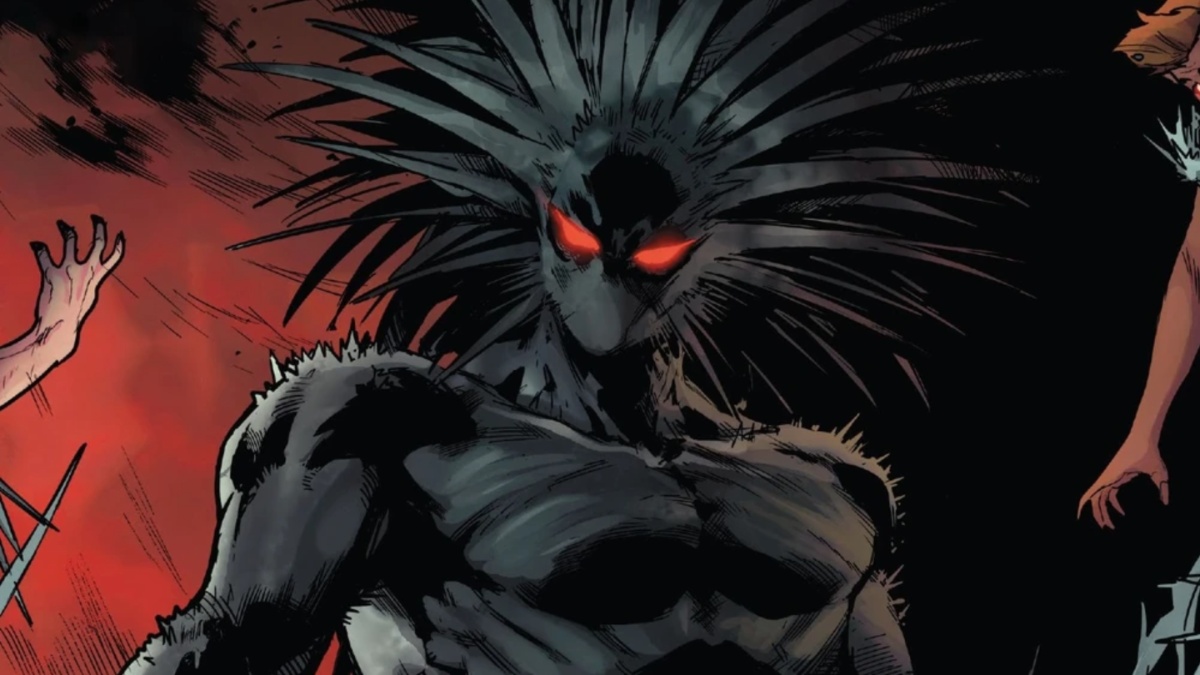 A dark creature with red eyes and spiky black hair, this is the terrifying Blackheart