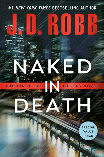 The cover for 'Naked in Death' by J.D. Robb