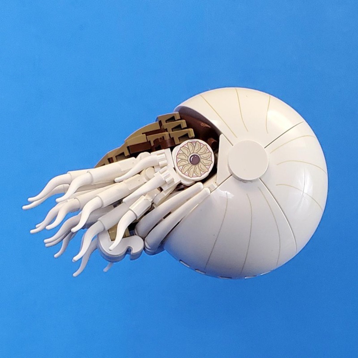 A custom LEGO set of a Nautilus