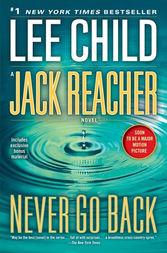 Cover art for Jack Reacher "Never go back" 