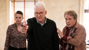 Selena Gomez, Steve Martin and Martin Short in the 'Only Murders in the Building' season 4 finale