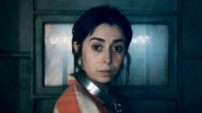 Cristin Milioti as Sofia Falcone in The Penguin episode 4, during a flashback to her time in Arkham Asylum