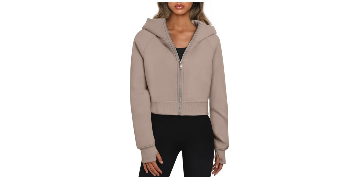 Trendy Queen zip up cropped hoodie