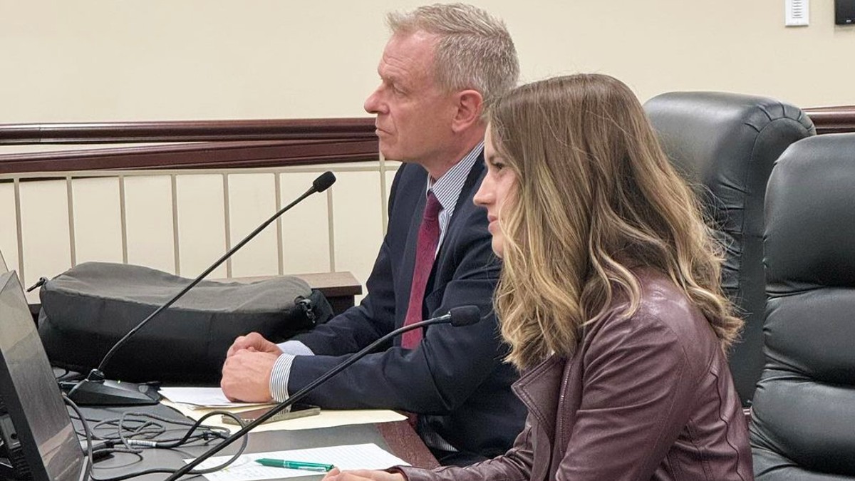 Shari Franke speaking to the Utah House of Representatives