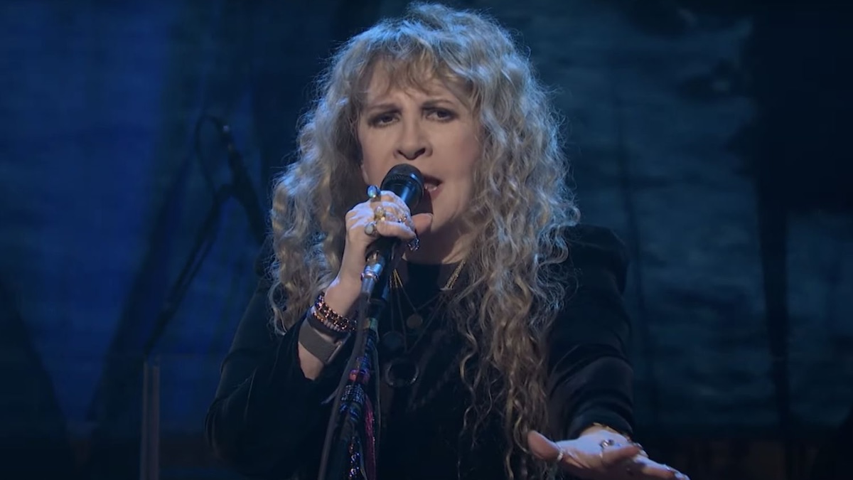 stevie nicks singing with her arm out