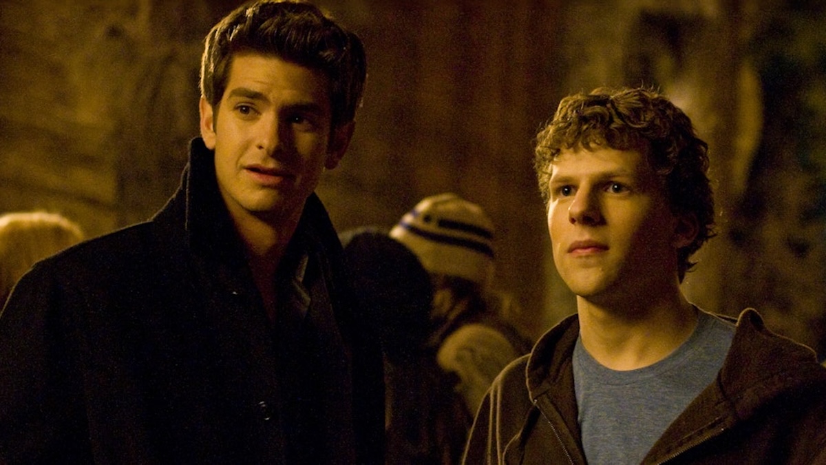 andrew garfield and jesse eisenberg in the social network