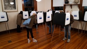 Voters vote in the 2024 election at Cincinnati Observatory