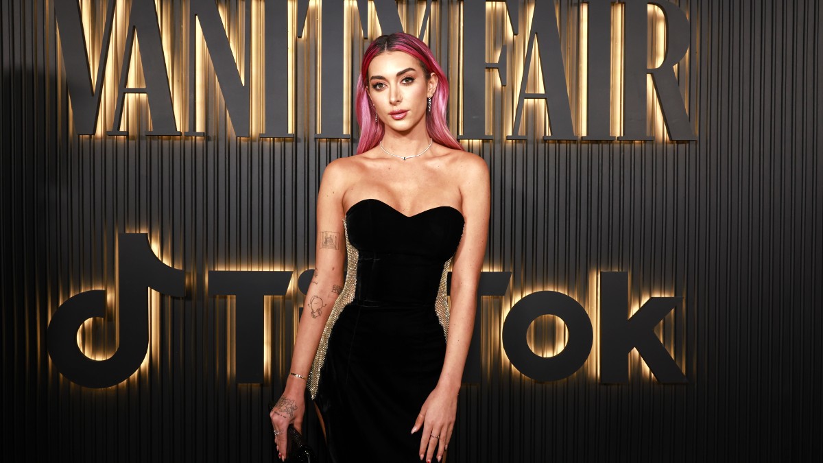 Brianna LaPaglia poses at a Vanity Fair and TikTok event