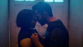 Varun Dhawan as Rahi and Samantha as Honey in bulletproof vests have a moment of closeness before going to fight in Citadel: Honey Bunny