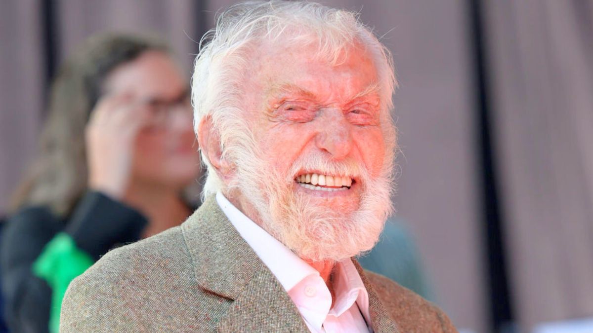 HOLLYWOOD, CALIFORNIA - JUNE 20: Dick Van Dyke attends Carol Burnett's Hand and Footprint in the Cement Ceremony at TCL Chinese Theatre on June 20, 2024 in Hollywood, California. (Photo by Monica Schipper/Getty Images)