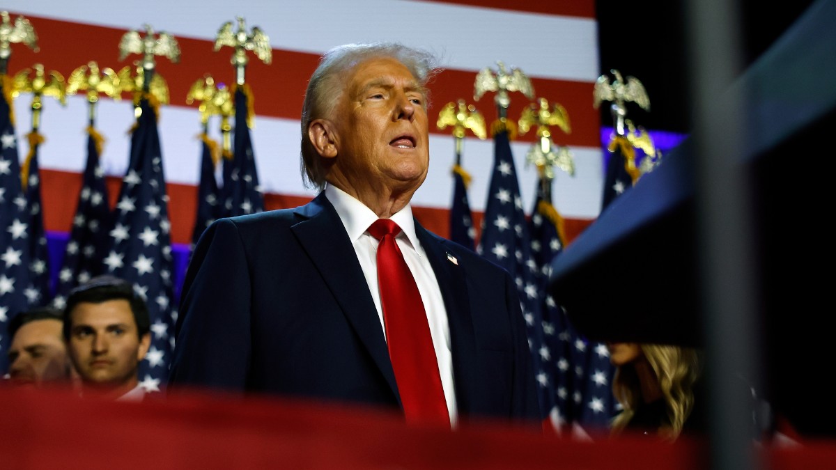 Donald Trump speaks at Palm Beach Convention on election night