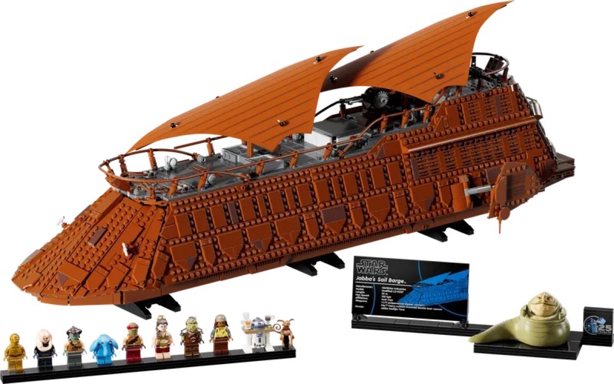 The Jabba's Sail Barge UCS LEGO set from "Star Wars" 