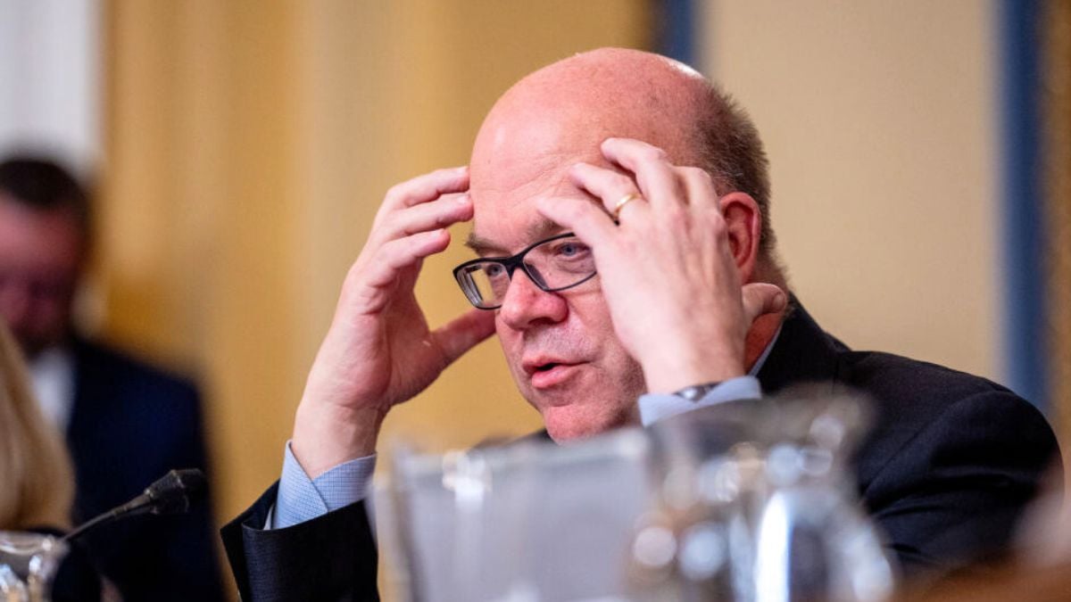 WASHINGTON, DC - JUNE 03: Committee ranking member Rep. Jim McGovern (D-MA) speaks during a House Rules Committee hearing to discuss a bill that would sanction the International Criminal Court (ICC), on Capitol Hill on June 3, 2024 in Washington, DC. The attempt at a bipartisan bill comes as a result of requests for arrest warrants for top Israeli leaders from the ICC over the war against Hamas in Gaza, and is an effort by some lawmakers in Washington to deter the court going forward with such charges. (Photo by Andrew Harnik/Getty Images)