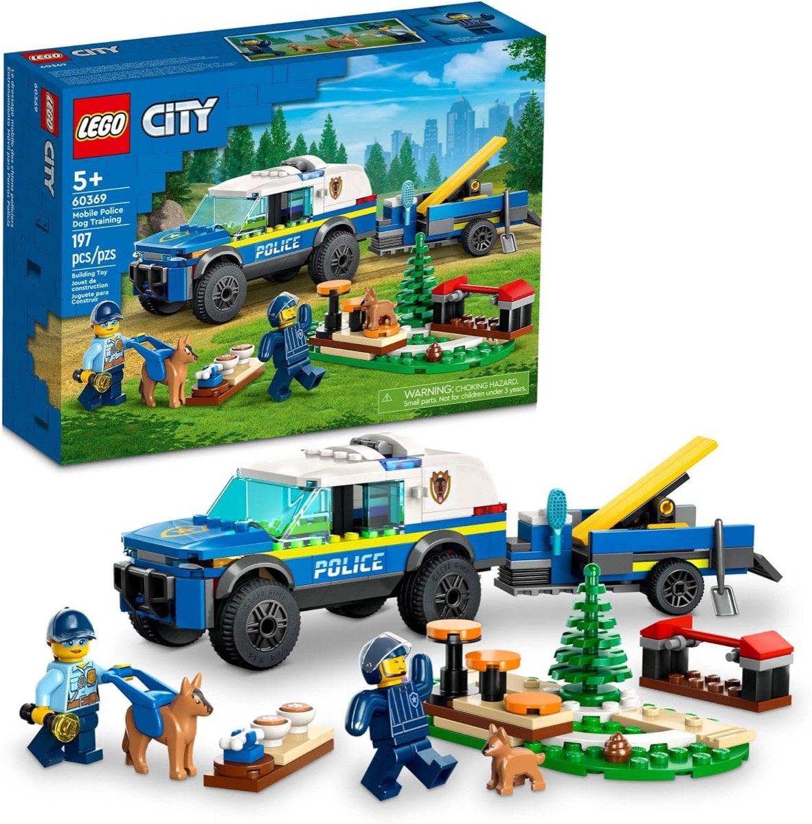 The LEGO City Mobile Police Dog Training set