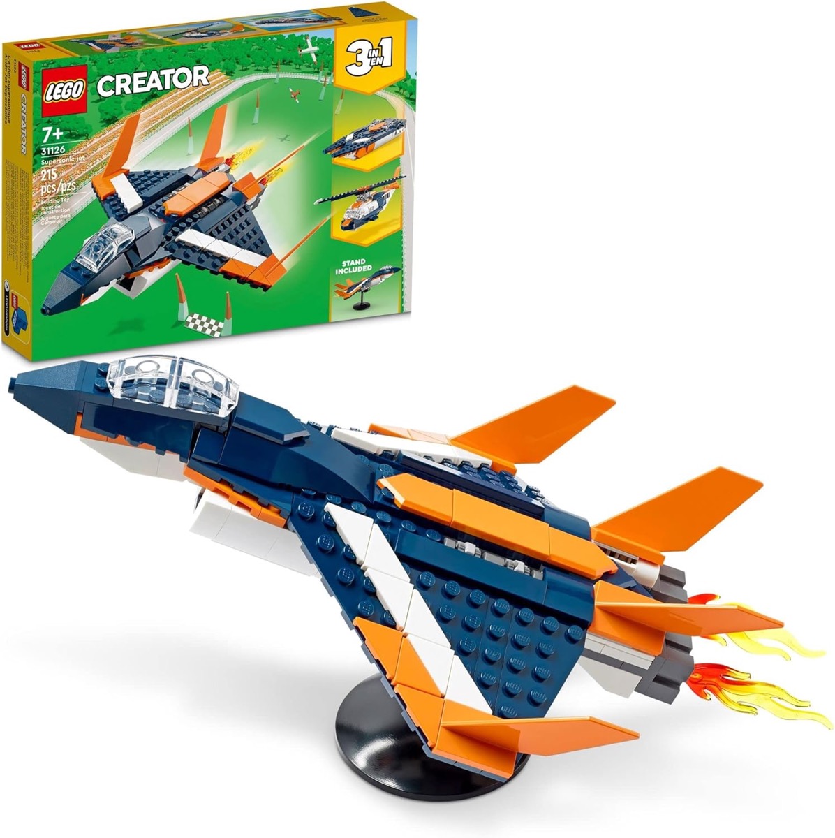 The LEGO Creator 3 in 1 Supersonic Jet Plane