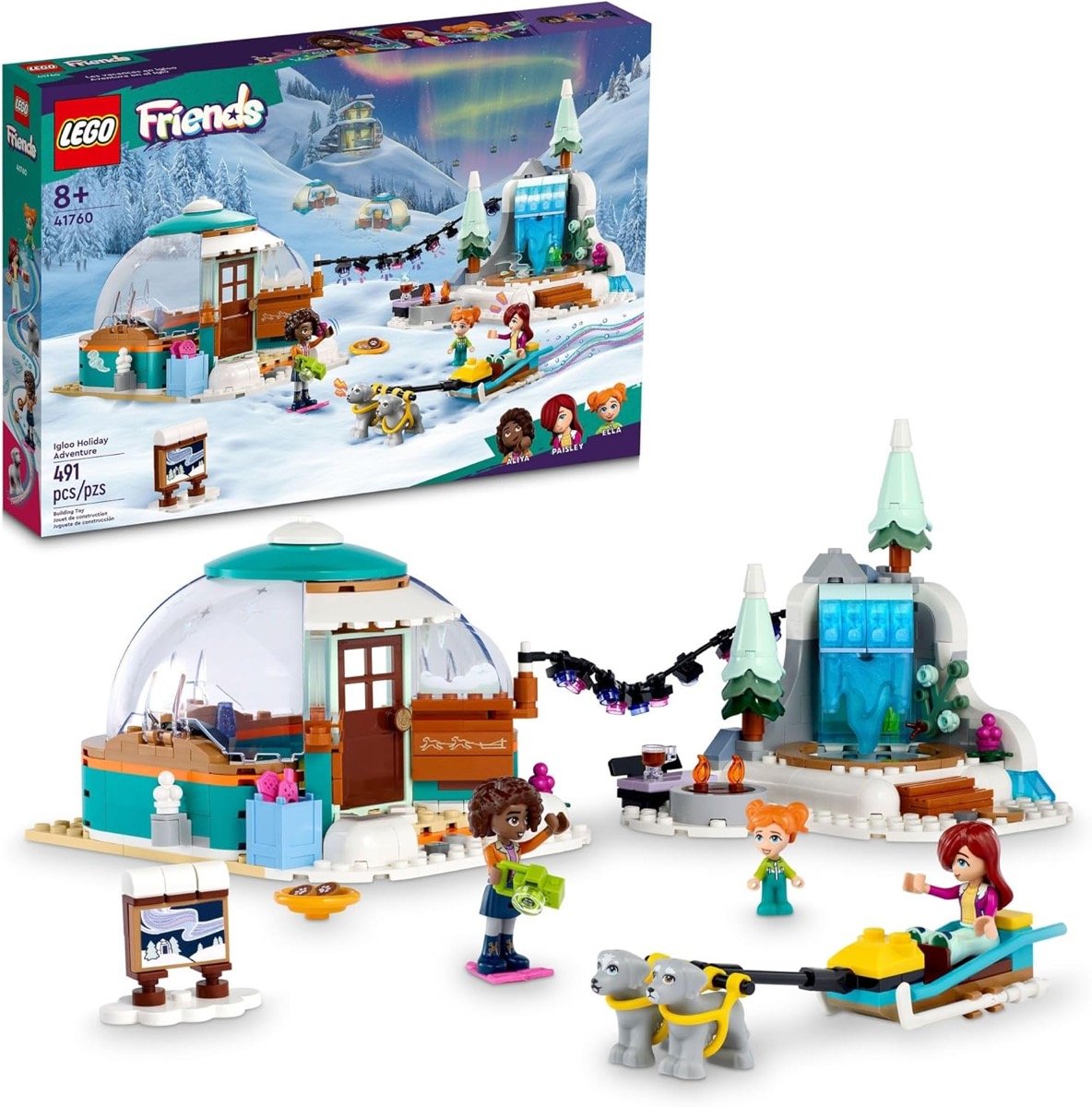 The LEGO Friends Igloo Holiday Adventure set 