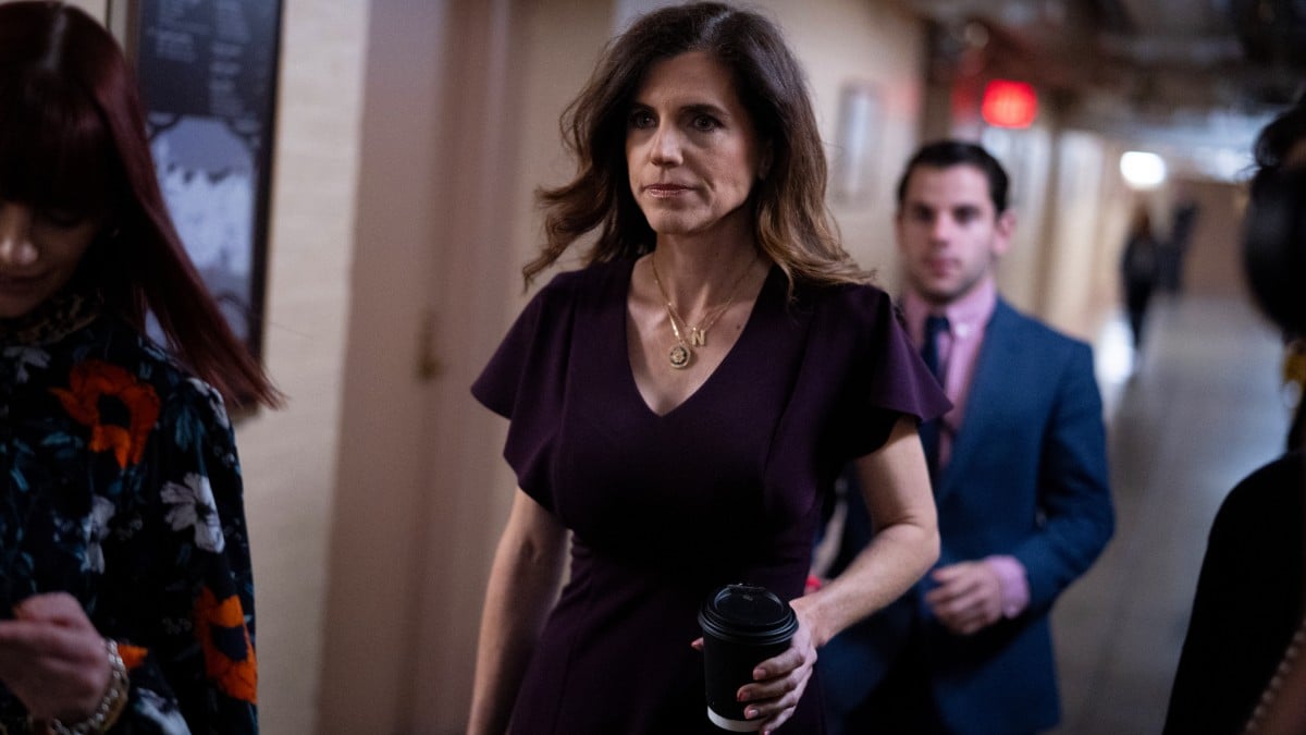 Nancy Mace heads to a House Republican Caucus meeting at Capitol Hill