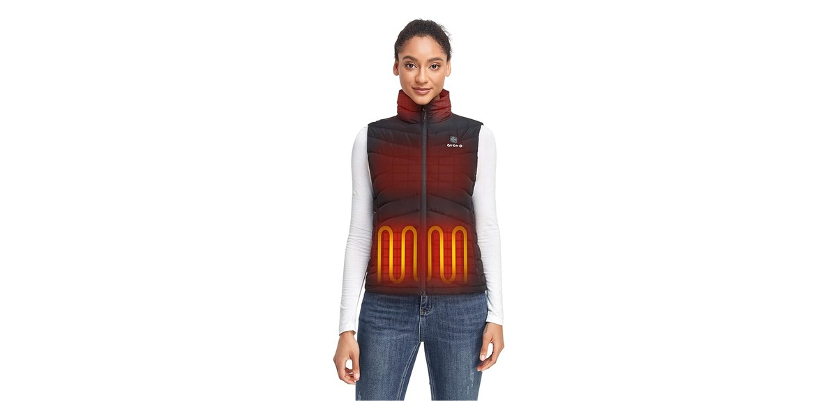 ORORO Women's Heated Down Vest