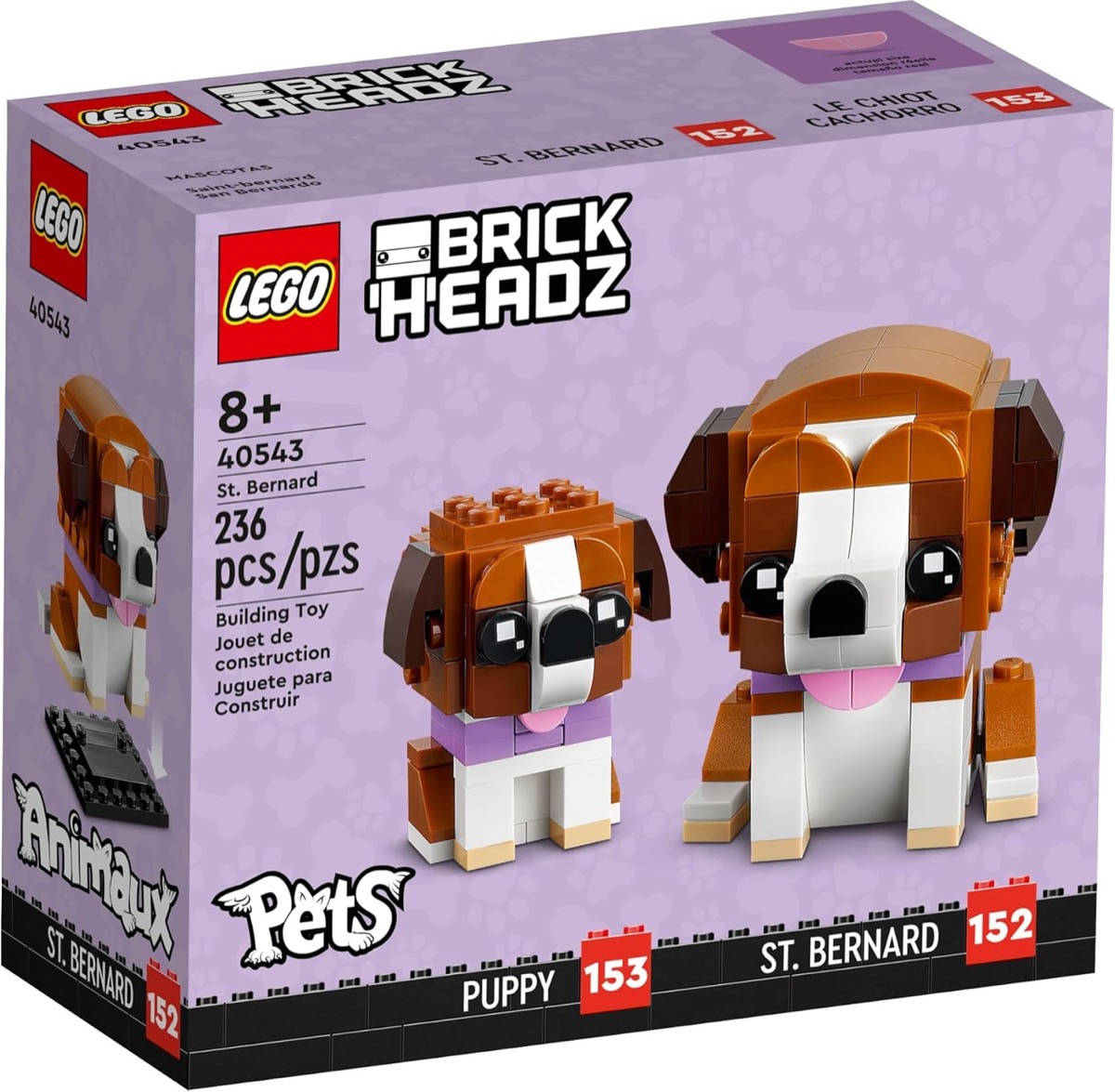 The LEGO Saint Bernard set 