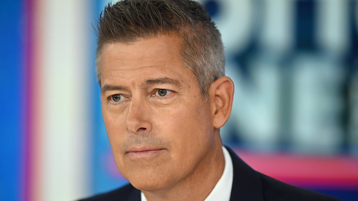 NEW YORK, NEW YORK - OCTOBER 31: Sean Duffy hosts “The Bottom Line with Dagen and Duffy” at Fox Business Network Studios on October 31, 2024 in New York City. (Photo by Steven Ferdman/Getty Images)