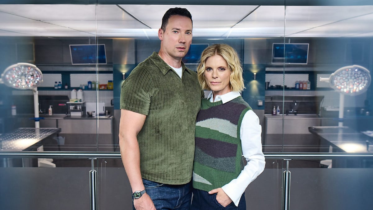 David Caves as Jack Hodgson and Emilia Fox as Dr. Nikki Alexander in 'Silent Witness' season 28