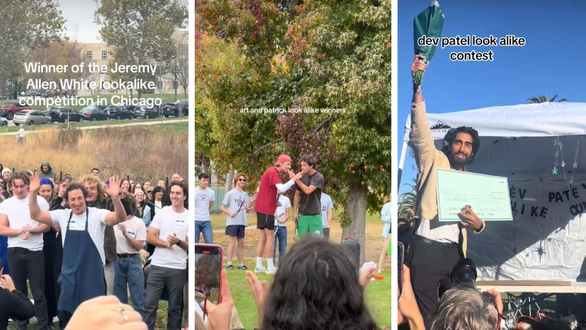 Winners of the Jeremy Allen White, Challengers' Art and Patrick, and Dev Patel lookalike contests