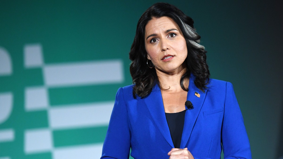 Tulsi Gabbard speaks at the 2020 Public Service Forum