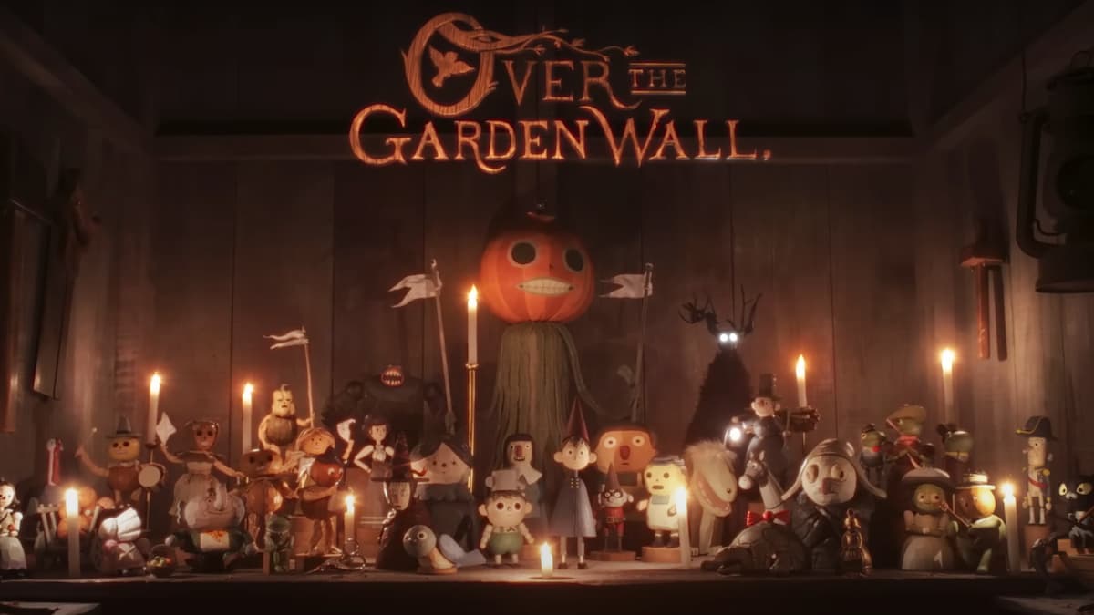 Final frame of Aardman's stop motion Over the Garden Wall short