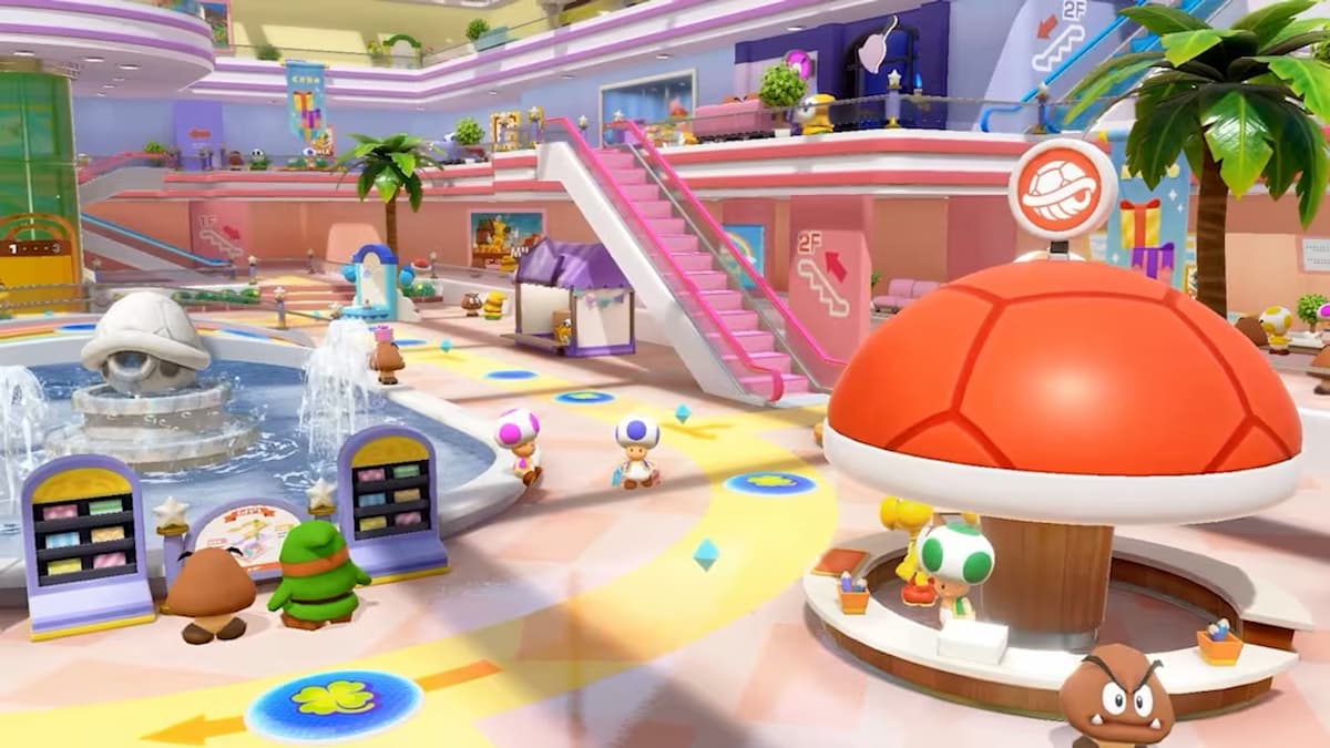 The Rainbow Galleria board from Super Mario Party Jamboree