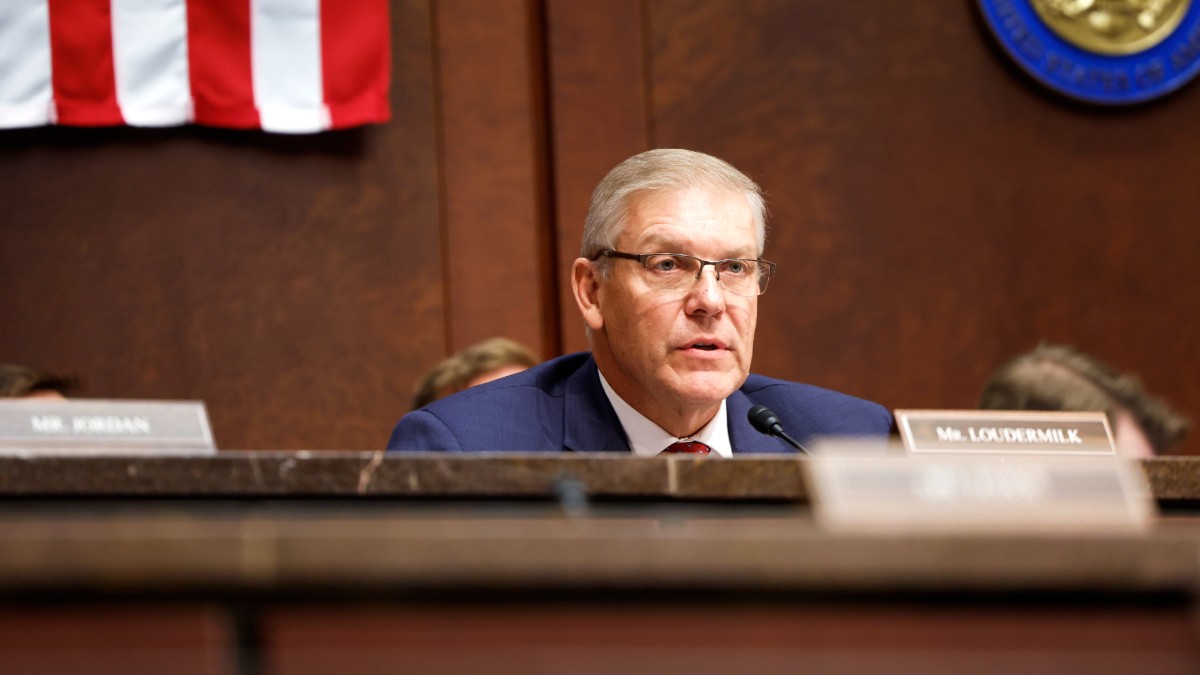 Rep. Barry Loudermilk speaks during a House Committee hearing