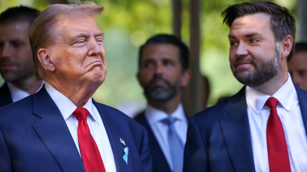 Donald Trump and JD Vance attend a 9/11 Memorial