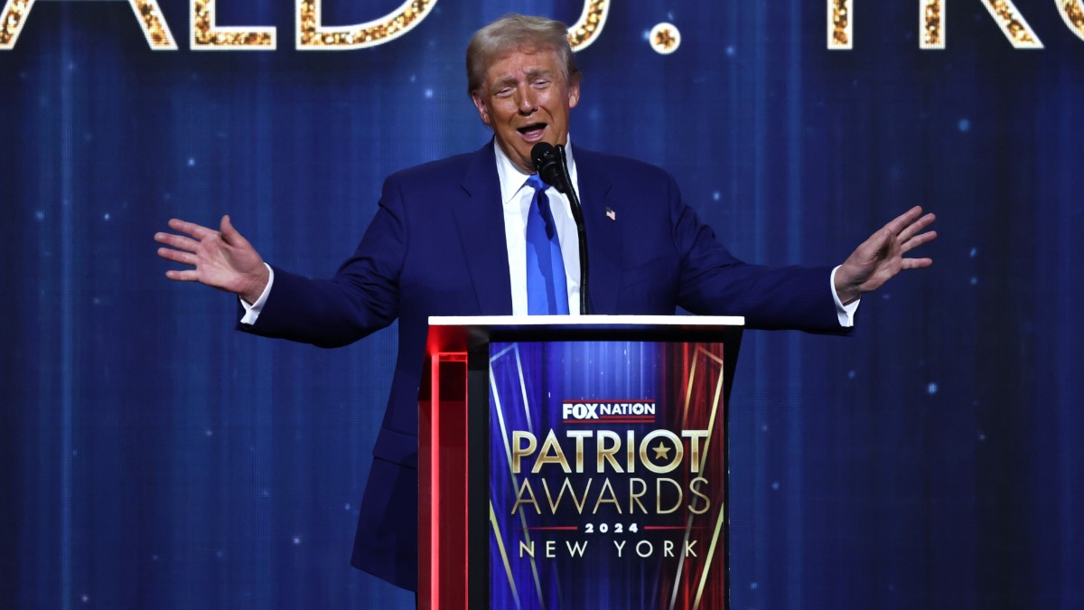 Donald Trump speaking at Fox's Patriot Awards