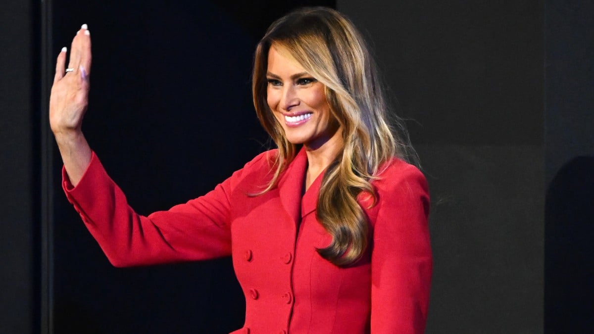 Melania Trump onstage at the Republican National Convention