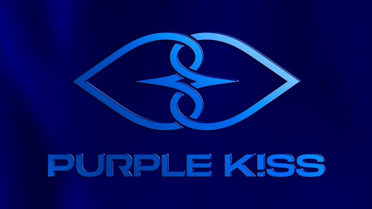 Official logo for K-pop girl band Purple Kiss