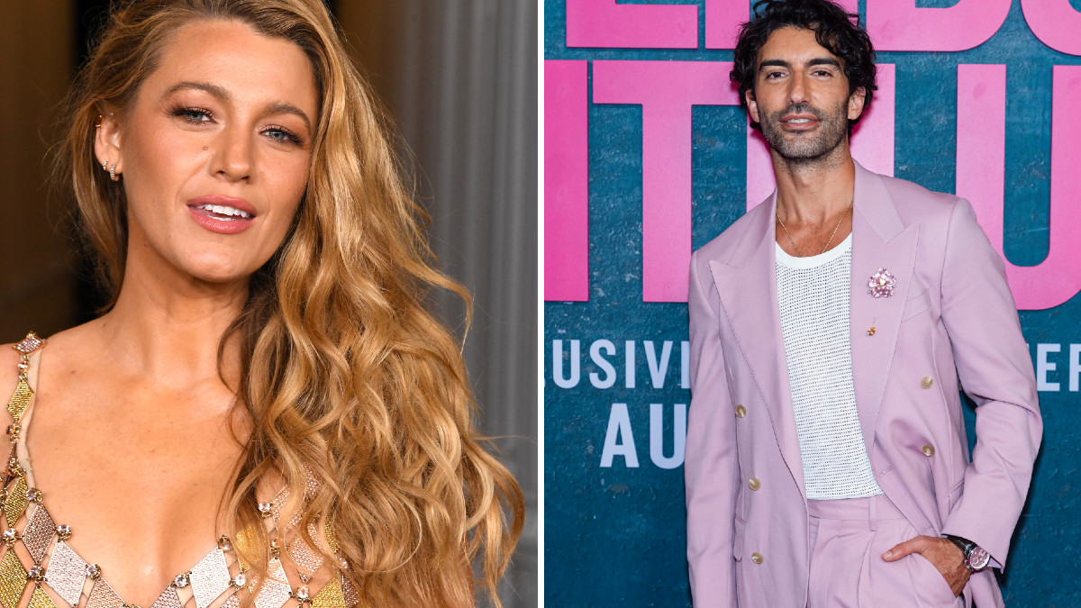 Blake Lively and Justin Baldoni in two separate images side by side.