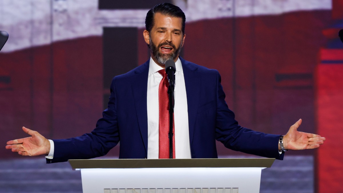 Donald Trump, Jr. speaks at the 2024 Republican National Convention