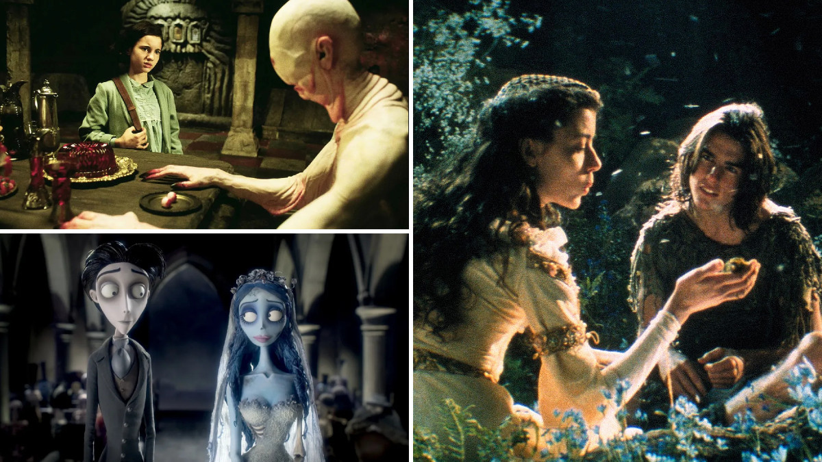 Stills from Pan's Labyrinth, Legend, and Corpse Bride