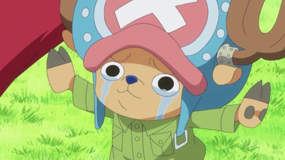 Tony Tony Chopper smiles through his tears in 'One Piece'