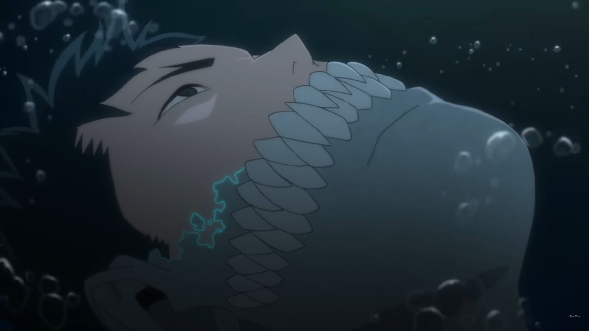 Kafka Hibino as Kaiju No. 8 in episode 12