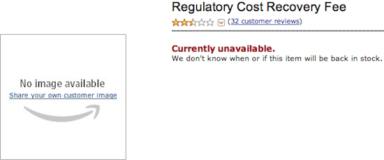 Regulatory Cost Recovery Fee